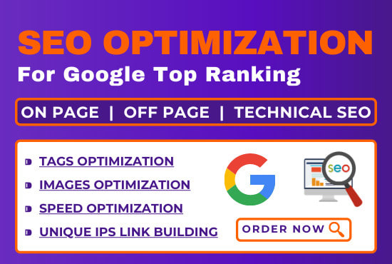 I will do complete website SEO optimization for google top ranking