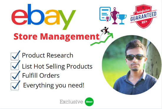 I will do completely manage ebay store, listing products, fulfill orders