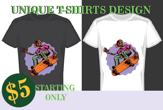 I will do custom t shirt design and t shirt illustration