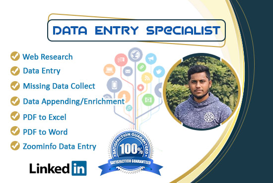 I will do data appending enrichment and data entry