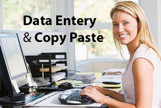 I will do data entry and copy paste job