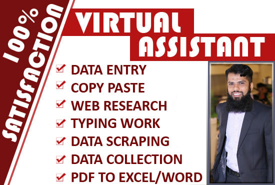 I will do data entry, copy paste job, data scraping, typing work