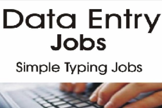 I will do data entry transcription and all typing job