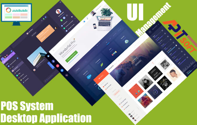 I will do desktop apps, windows software, shop management, pos system with UI