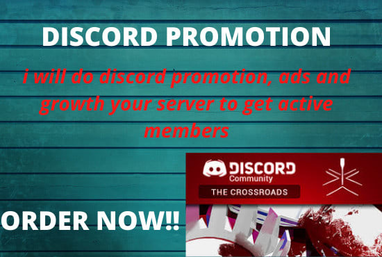 I will do discord promotion, ads and growth your server to get active members