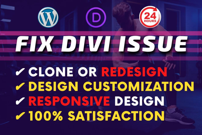 I will do divi theme customization or design divi website