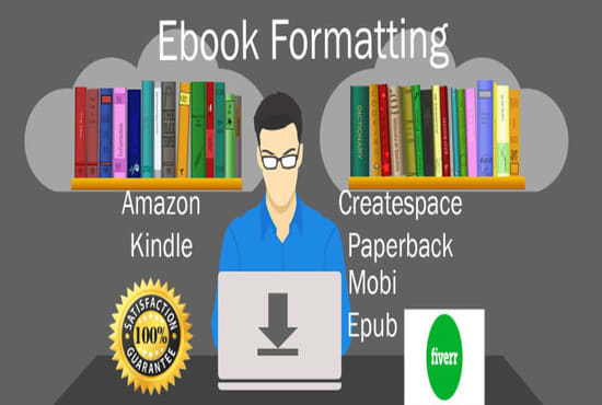 I will do ebook conversion into mobi and epub kindle format