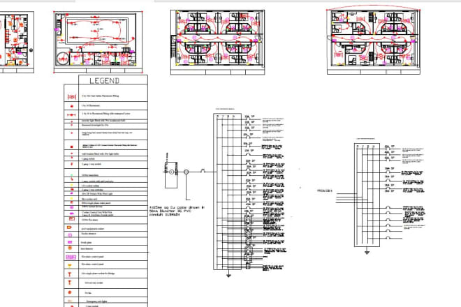 I will do electrical design and with load calculations using autocad