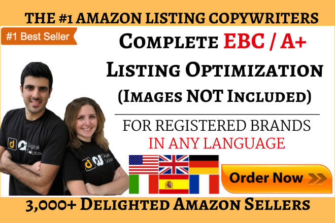 I will do enhanced brand content ebc a plus amazon listing description optimization