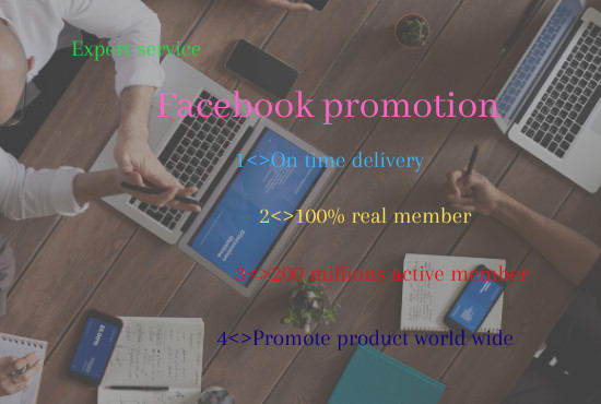 I will do facebook marketing and and promotion