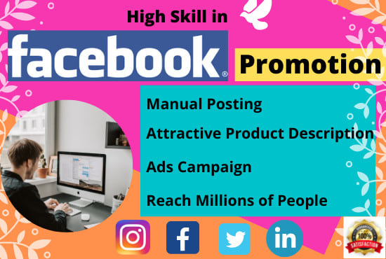I will do facebook promotion for a 10 million audience