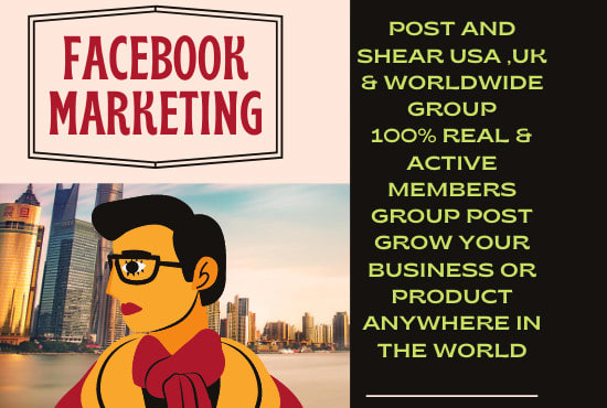 I will do facebook promotion service USA buy sell group