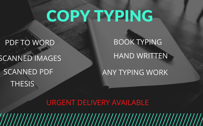I will do fast typing job, retype scanned documents your pro typist, data entry