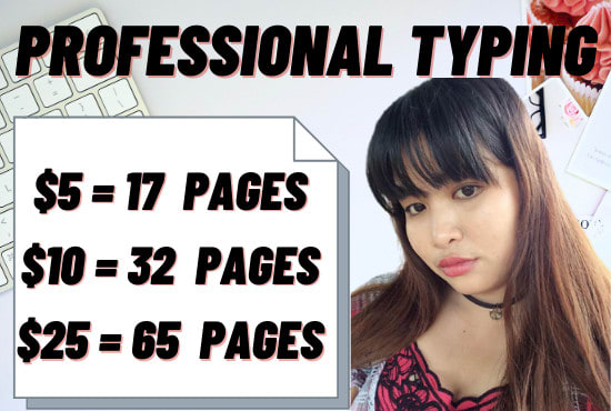 I will do fast typing, transcription, and data entry job