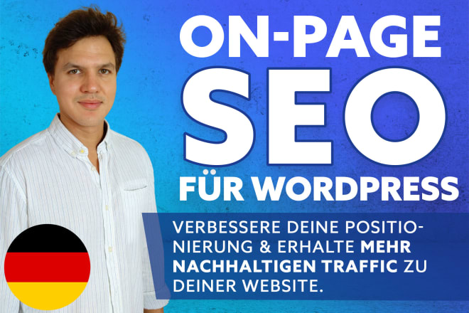 I will do german onpage SEO for your wordpress website