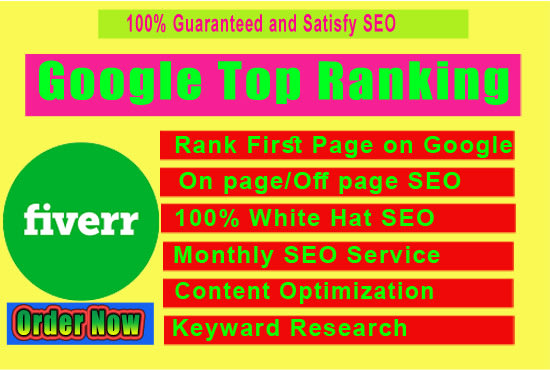 I will do google top ranking your website professionally