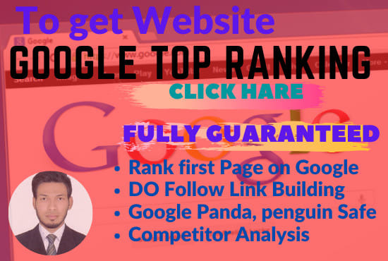 I will do google top ranking your website with 100 SEO