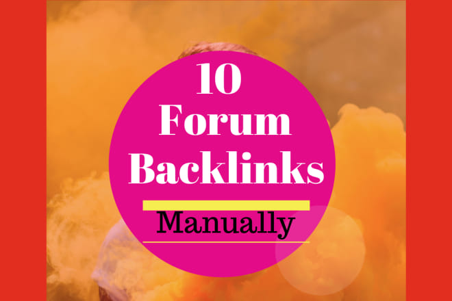 I will do high quality SEO forum backlinks whitehat method