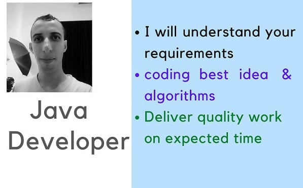 I will do java, javafx, swing desktop application