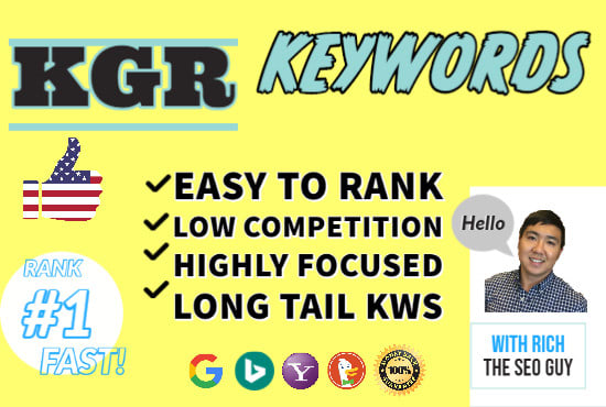 I will do kgr keyword research that will rank