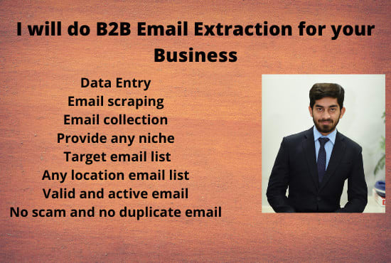 I will do lead generation or email extraction for your business