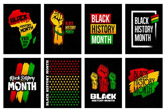 I will do logo, labels and banners for african american black history month