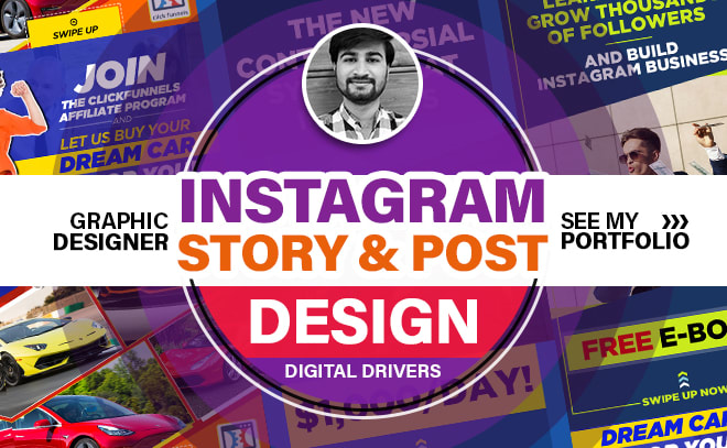 I will do modern instagram story design