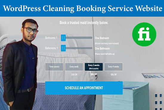 I will do online wordpress cleaning booking service website