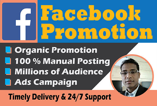 I will do organic facebook promotion in the USA manually