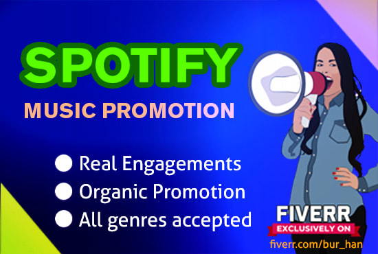 I will do organic spotify music promotion