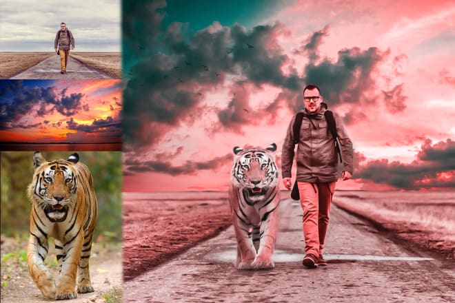 I will do photo manipulation, editing, blend images in photoshop