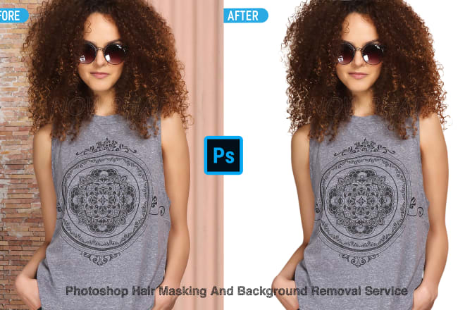 I will do photoshop hair masking and background remove fast