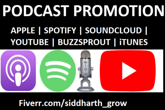 I will do podcast promotion, spotify podcast to boost active audience interaction