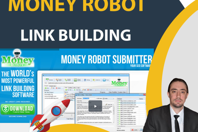 I will do powerful link building using money robot