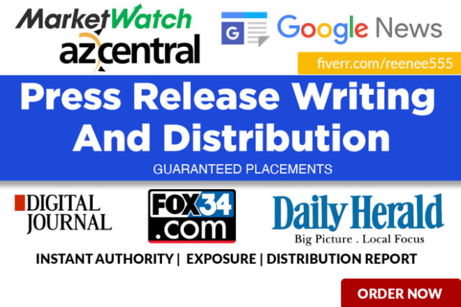 I will do press release writing and press release distribution