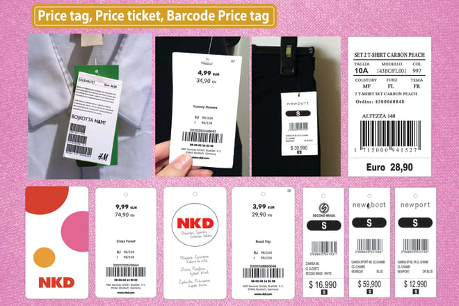 I will do price tag design for you