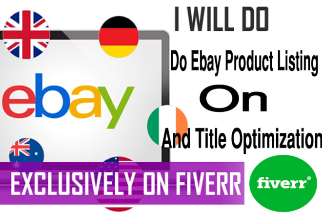 I will do products listing on ebay with SEO service