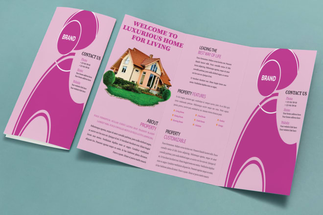 I will do professional bifold, trifold brochure, flyer design