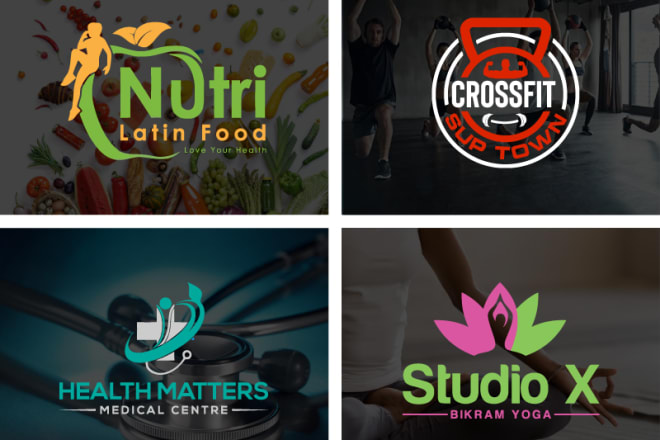 I will do professional nutrition, health, fitness and yoga logo