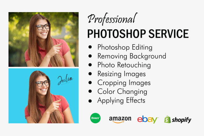 I will do professional photoshop editing and website banner design