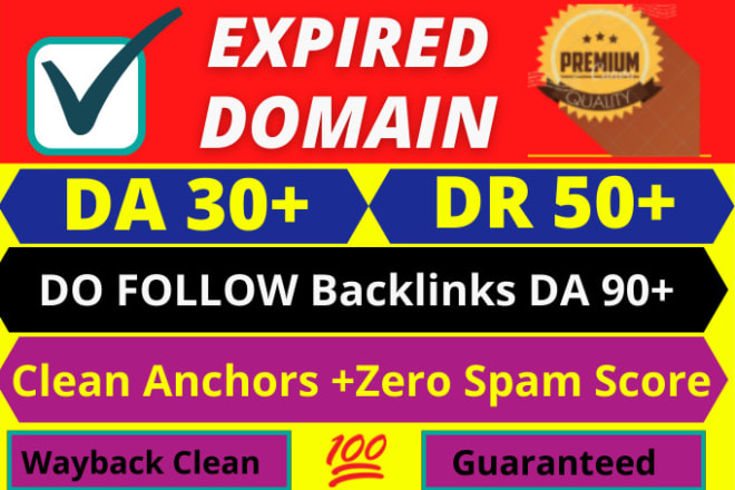I will do rankable expired domain research for 301 redirect
