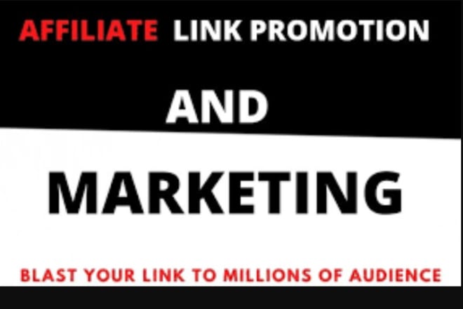 I will do real and organic affiliate link promotion affiliate marketing