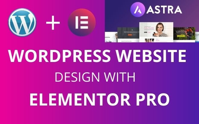 I will do responsive wordpress website using elementor pro page builder