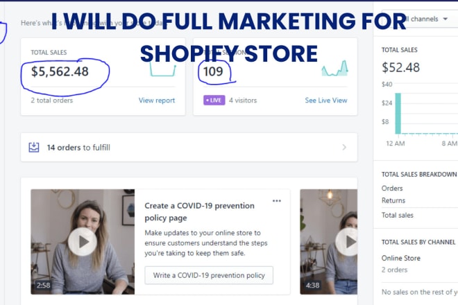 I will do ROI shopify marketing boost ecommerce sales USA web traffic shopify promotion