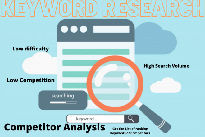 I will do SEO keyword research with competitor analysis