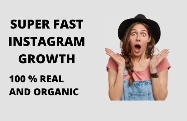 I will do super fast organic instagram growth