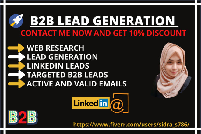 I will do targeted b2b lead generation and web research