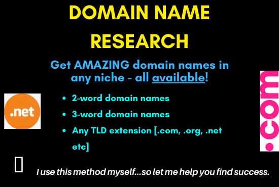 I will do the best domain name research for you