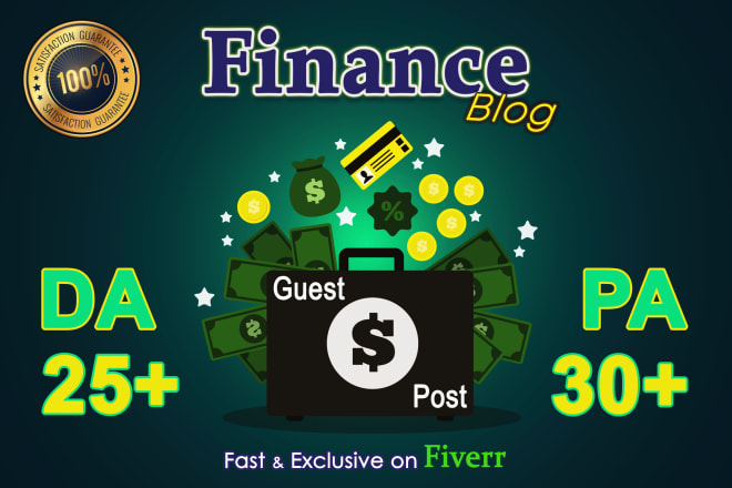 I will do the guest post in finance blog