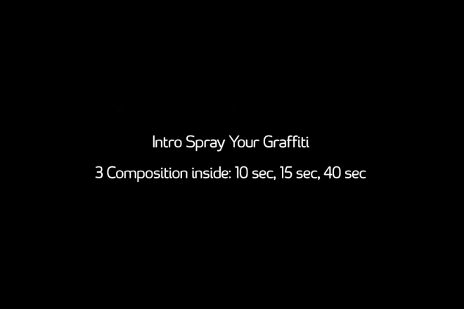 I will do this spray graffiti logo animation video in just 5 hours